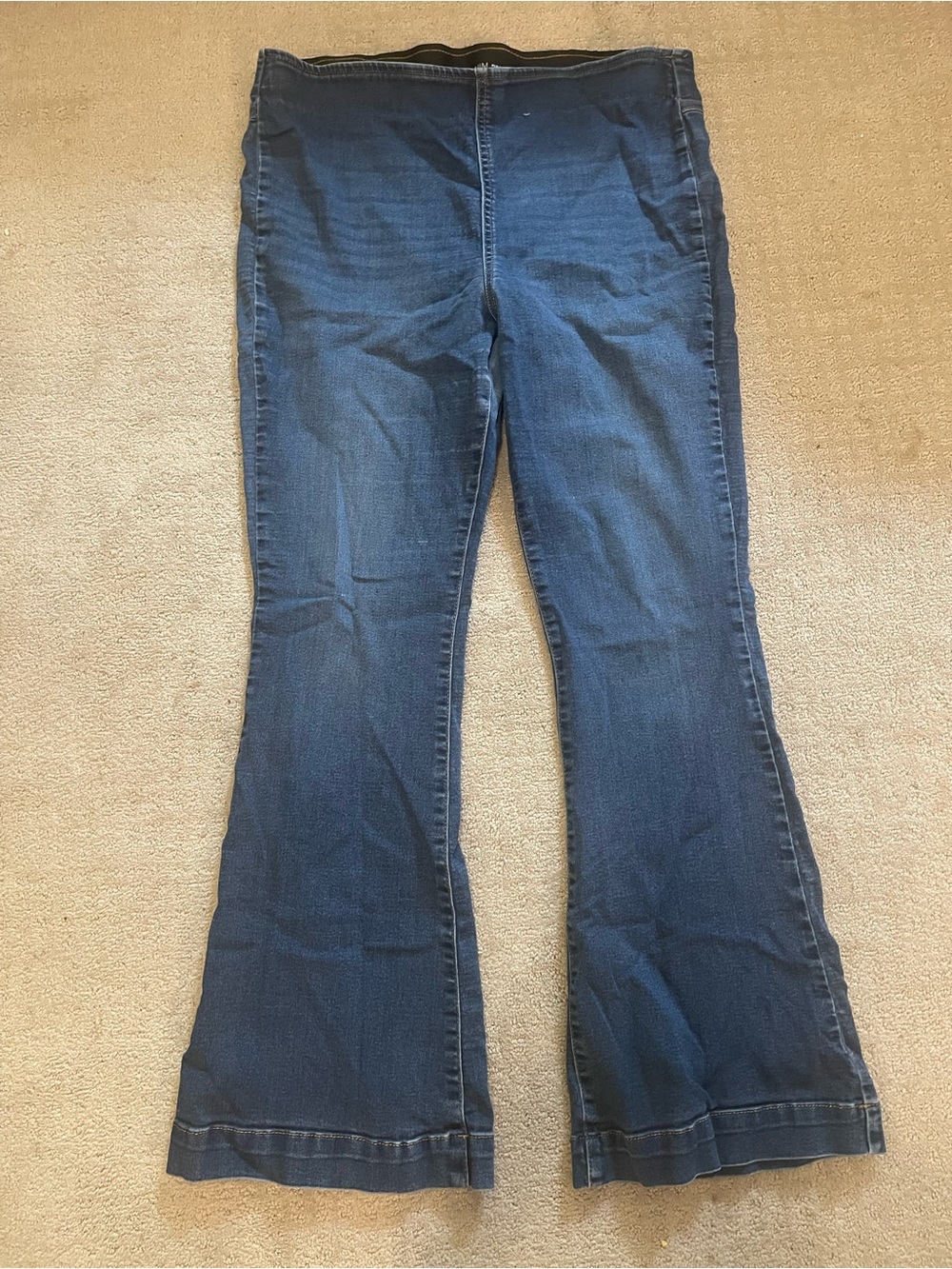 Inc denim pull on flare 16 33 Women's Dark Blue Bootcut Jeans